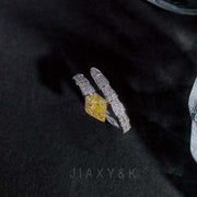 Yellow Diamond Serpenti Ring 0.4CT, 18K GRC - Jiaxyk